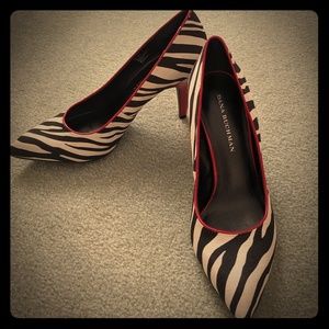 Dana Buchman Zebra-print Pumps